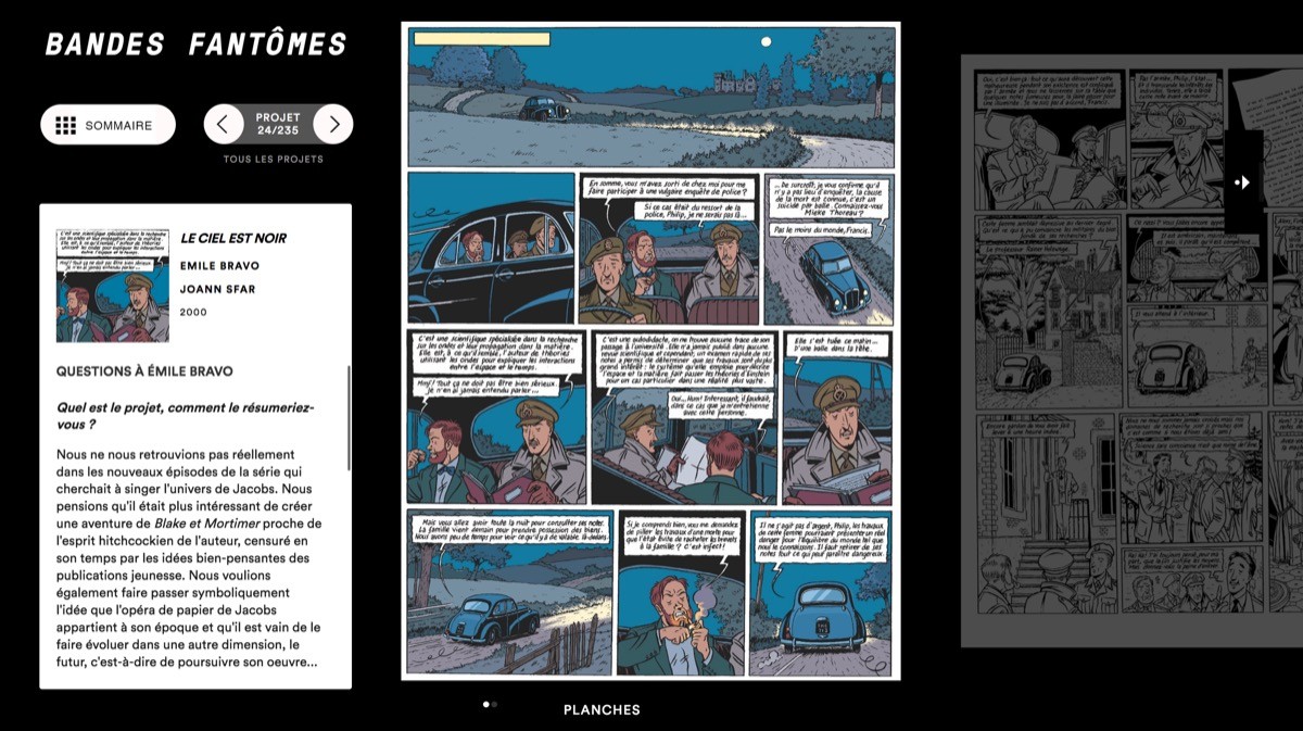 ⭐⭐⭐ Manu Lechat- Webdesigner, intégrateur, développeur Web freelance Mise en page et programmation d'un module de lecture de Bd numérique - Interface muséographie dans le cadre d'une exposition. En partenariat avec le festival Pulp à la Ferme du Buisson. ⭐⭐⭐ Manu Lechat- Webdesigner, intégrateur, développeur Web freelance Mise en page et programmation d'un module de lecture de Bd numérique - Interface muséographie dans le cadre d'une exposition. En partenariat avec le festival Pulp à la Ferme du Buisson.