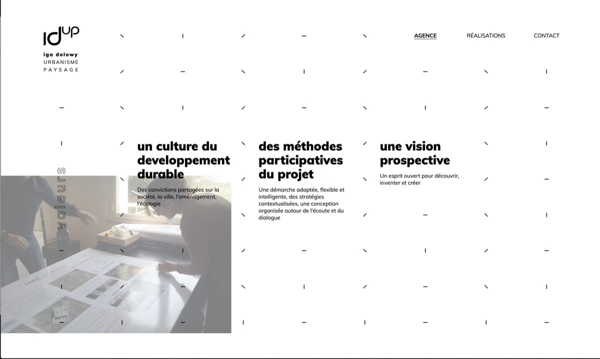⭐⭐⭐ Manu Lechat- Webdesigner, intégrateur, développeur Web freelance Réalisation du site internet de l'agence d'urbanisme IdUp basée à Nantes. Collaboration avec Samuel Jan et Dorian Simeha ⭐⭐⭐ Manu Lechat- Webdesigner, intégrateur, développeur Web freelance Réalisation du site internet de l'agence d'urbanisme IdUp basée à Nantes. Collaboration avec Samuel Jan et Dorian Simeha
